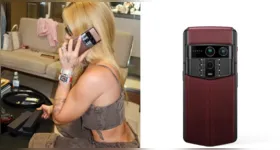 Virginia Fonseca apareceu usando celular de luxo da marca britânica Vertu