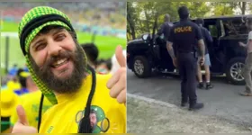 Diogo Defante foi abordado por policiais nos arredores do MetLife Stadium durante a cobertura da estreia do Brasil na Copa do Mundo.