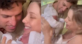 Amaury Nunes e Gabriela Buraick celebram a chegada do primeiro filho e compartilham momento especial com seguidores nas redes sociais.