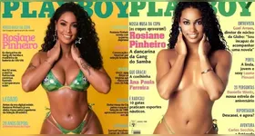 Rosiane Pinheiro recria capa da Playboy da Copa do Mundo de 1998