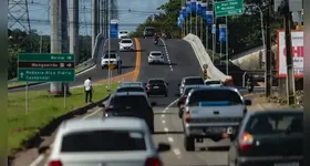 Viaduto da BR-316: veja como está o trânsito na saída de Belém.