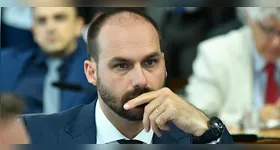 O STF inicia o julgamento de Eduardo Bolsonaro por coação à Justiça. Entenda as implicações desse processo.
