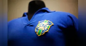 Camisa azul da Seleção Brasileira usada na decisão contra a Suécia