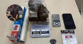Ação ocorreu no Setor Aripuanã durante patrulhamento tático; balança de precisão e materiais para embalagem também foram recolhidos.