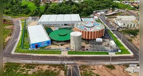 Fachada do moderno complexo poliesportivo da UsiPaz de Redenção, preparado para atender mais de 80 mil moradores locais.