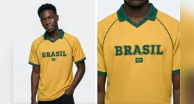 Conhecida pelo estilo básico e versátil, a Hering oferece camisetas em tons de verde e amarelo que permitem entrar no clima da torcida brasileira de forma discreta e elegante.
