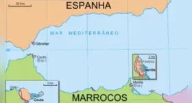 Ceuta e Melilla são enclaves espanhóis localizados no Norte da África, em território reivindicado por Marrocos.