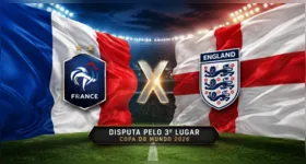 Saiba tudo sobre França x Inglaterra: horário, escalações e onde assistir ao jogo pelo terceiro lugar da Copa do Mundo de 2026.