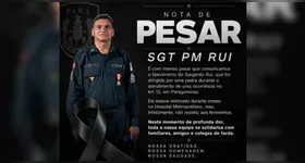 Sargento PM Rui faleceu após meses internado devido a ferimentos provocados por pedrada em Paragominas, Pará. Homenagens destacam sua dedicação ao serviço.