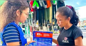 As equipes distribuíram brindes personalizados com informativos sobre os riscos da eletricidade.