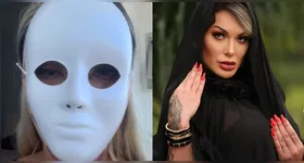 Ela adotou uma máscara nos dias anteriores para manter o rosto escondido, mas decidiu exibir o estado atual em vídeo enviado ao Portal Leo Dias
