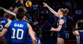 O Brasil venceu cinco dos seis duelos contra a República Dominicana na história da VNL.