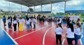 Mais de 500 moradores de Belém, entre crianças e adultos, participaram da ação.
