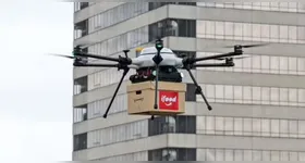 Registro de entregas da empresa Ifood feitas por meio do uso de drones