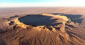 A cratera Tenoumer, na Mauritânia, teria sido causada pela queda de um asteroide