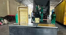 Os eletrodoméstico velhos que seriam descartados como lixo são trocados por PIX