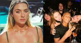 Júlia Dixon foi fotografada ao lado de Romário e outros amigos.