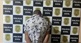 O suspeito foi preso e encaminhado à delegacia para prestar depoimento.