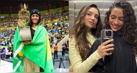 Rayssa Namora com a influencer Duda Wilken.