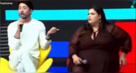 Rico Melquiades e Mayara Russi discutiram ao vivo durante o SuperPop, exibido na noite de quarta-feira.