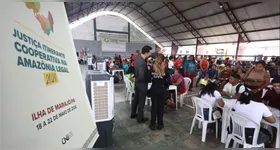 Moradores de Breves e Portel formam filas para atendimentos durante mutirão do CNJ que leva serviços de saúde, justiça e cidadania ao Marajó.