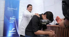 Estande do Sesc na Expo Polo Carajás oferece atividades de lazer, saúde e orientação ao público durante a feira em Redenção.