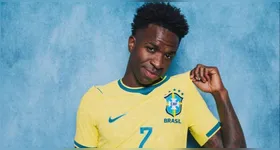 Vini Jr. comemora gol diante do Haiti e vira destaque entre os torcedores nas redes sociais.
