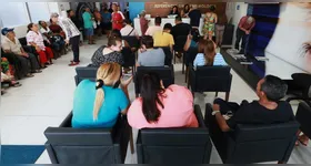 Pacientes atendidos pelo mutirão oftalmológico passam por consultas e avaliações para cirurgias eletivas em Belém.