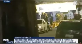 Uma confusão entre torcedores terminou em correria e cenas de violência após a partida entre Remo e Mirassol.