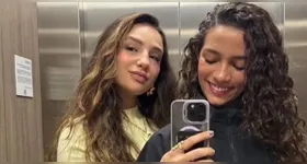 O momento de descontração foi compartilhado pelas duas nas redes sociais na última sexta-feira (10).