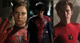 A evolução de Peter Parker: três gerações de heróis que definiram o cinema de super-heróis.