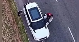 Vídeo feito por drone do Detran-PA mostra troca de motoristas para burlar operação