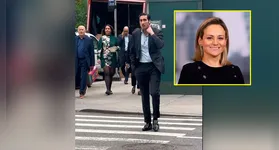 Lorna Hajdini e Chirayu Rana em registro social; executiva nega ter coagido subordinado a práticas sexuais.