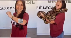 Apesar do susto, jovem tranquilizou internautas nas redes sociais.