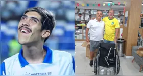 Os ex-jogadores e ídolos de Clube do Remo e Paysandu, Agnaldo de Jesus e Vandick Lima doaram uma cadeira de rodas para Pampam, que deve receber alta hospitalar neste sábado.