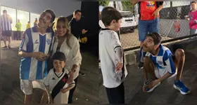 O encontro foi registrado nos bastidores da partida que valia vaga nas oitavas de final da Copa do Brasil, conquistada pelo Vasco após o empate de 2x2.