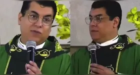 O padre usou a tribuna da igreja para contar o relato