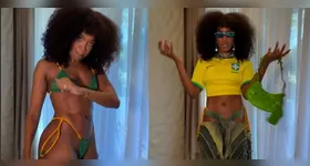 Iza recebeu em enxurrada de elogios após vestido de no clima da Copa 2026.