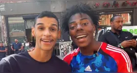 Luva saiu em defesa do amigo, o  influenciador norte-americano IShowSpeed.