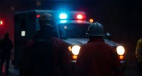 Equipes do Corpo de Bombeiros realizam buscas por Monique, de 26 anos, que desapareceu após entrar em um rio de Parauapebas, no sudeste do Pará