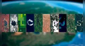 Satélite da Nasa pesquisa imagens na terra que se parecem com letras do alfabeto