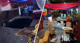 Imagem ilustrativa da notícia Mãe de aniversariante diz estar em choque após piso ceder em festa de 15 anos, em Belém