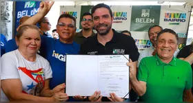 Durante a visita, o prefeito foi recebido pela comunidade, que aproveitou a ocasião para apresentar reivindicações e manifestar apoio ao projeto, aguardado há anos pelos residentes da área.