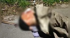O corpo foi encontrado sem cabeça, que estava nas proximidades dentro de um saco plástico