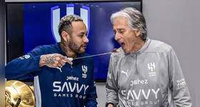 Jorge Jesus e Neymar trabalharam juntos no Al-Hilal entre agosto de 2023 e janeiro de 2025.