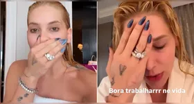 Apesar da ressaca, a influenciadora contou que precisou encarar compromissos profissionais logo cedo e revelou ter sido surpreendida por uma gravação para o Domingão com Huck.