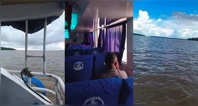 Lancha fazia a travessia para a Ilha de Marojó.