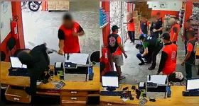 Um dos suspeitos ficou gravemente ferido e o outro foi preso.