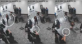 Sequência captada por câmeras levanta questionamentos sobre quem teria efetuado o disparo que atingiu o agente