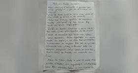 Carta de Deolane escrita na prisão